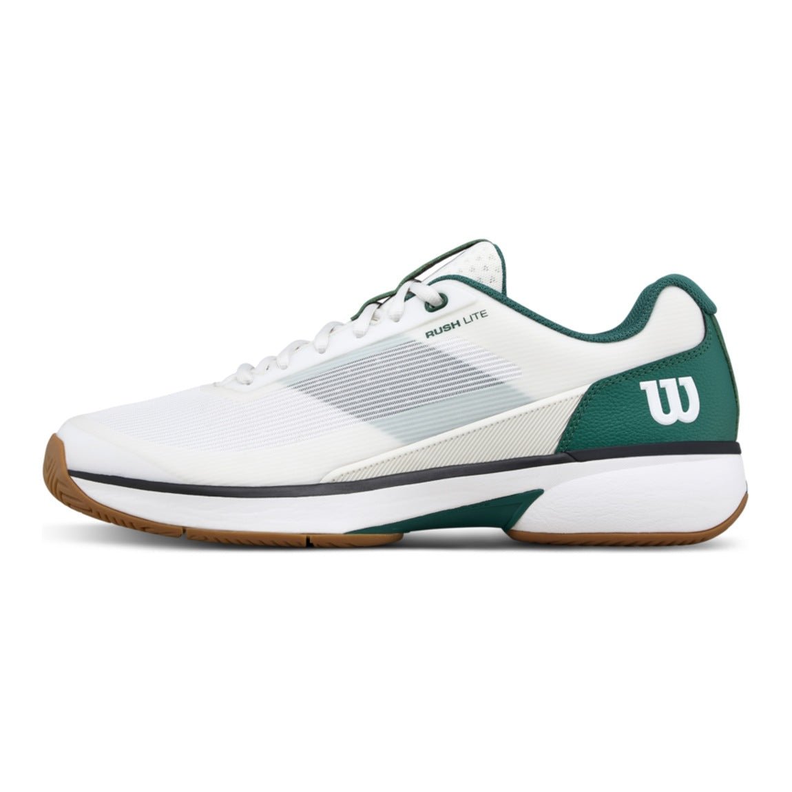 Wilson Rush Lite 5 Men's Tennis Shoes - White/Evergreen - Racquet Point