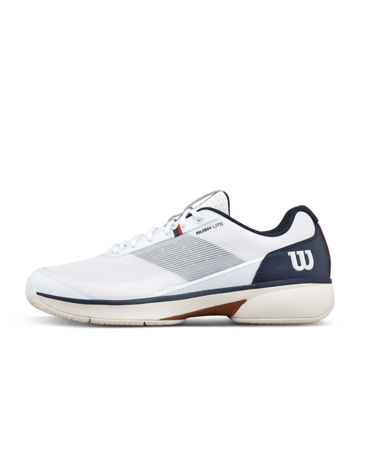 Wilson Rush Lite 5 Men's Tennis Shoes - White/Navy Blazer - Racquet Point