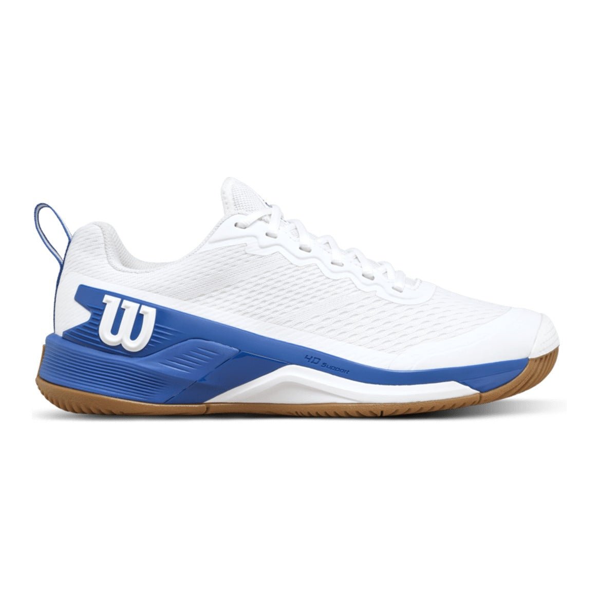 Wilson Rush Pro 4.5 Team Men's Tennis Shoes - White/Deja Vu Blue - Racquet Point