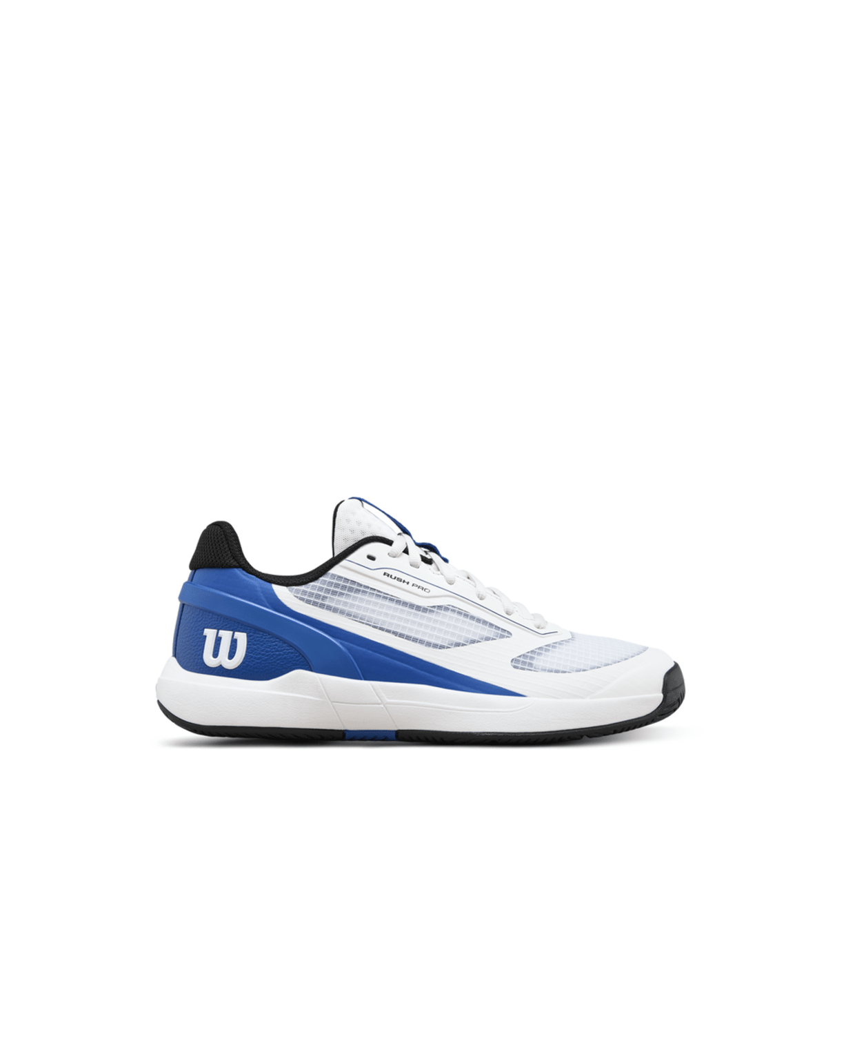 Wilson Rush Pro 5 Jr Tennis Shoes - White/Deja Vu Blue - Racquet Point