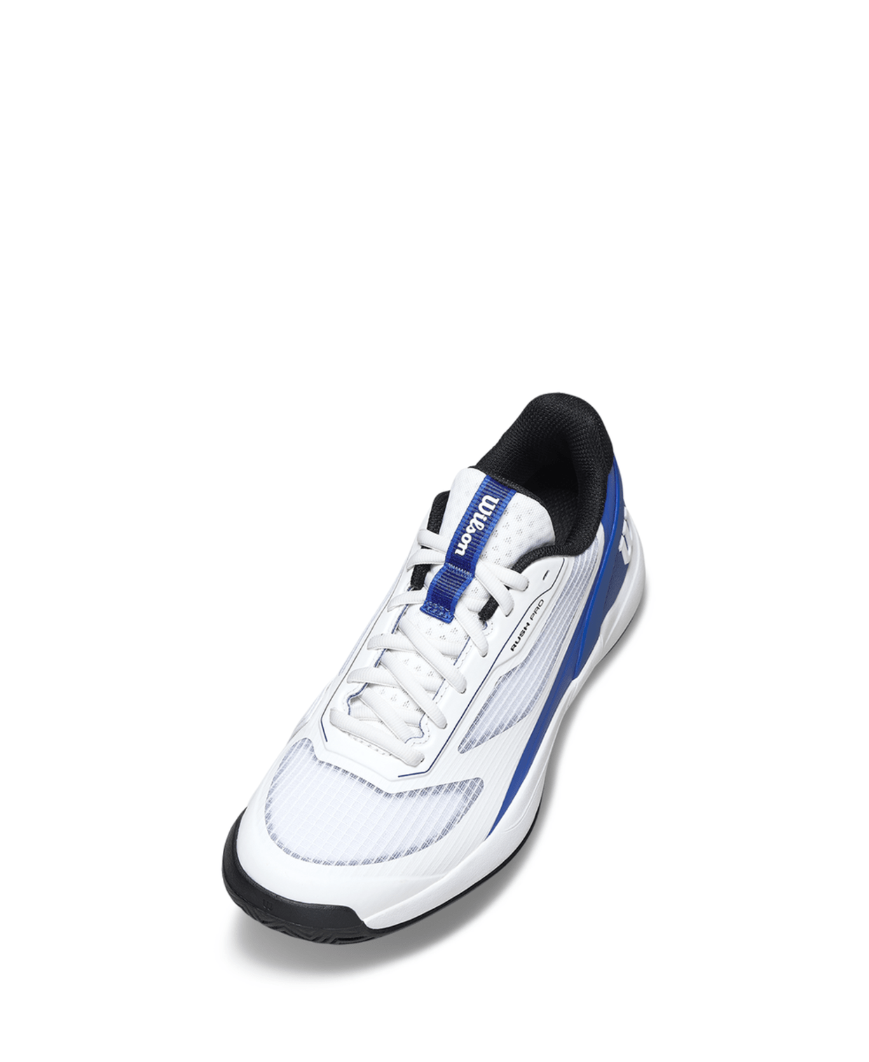Wilson Rush Pro 5 Jr Tennis Shoes - White/Deja Vu Blue - Racquet Point