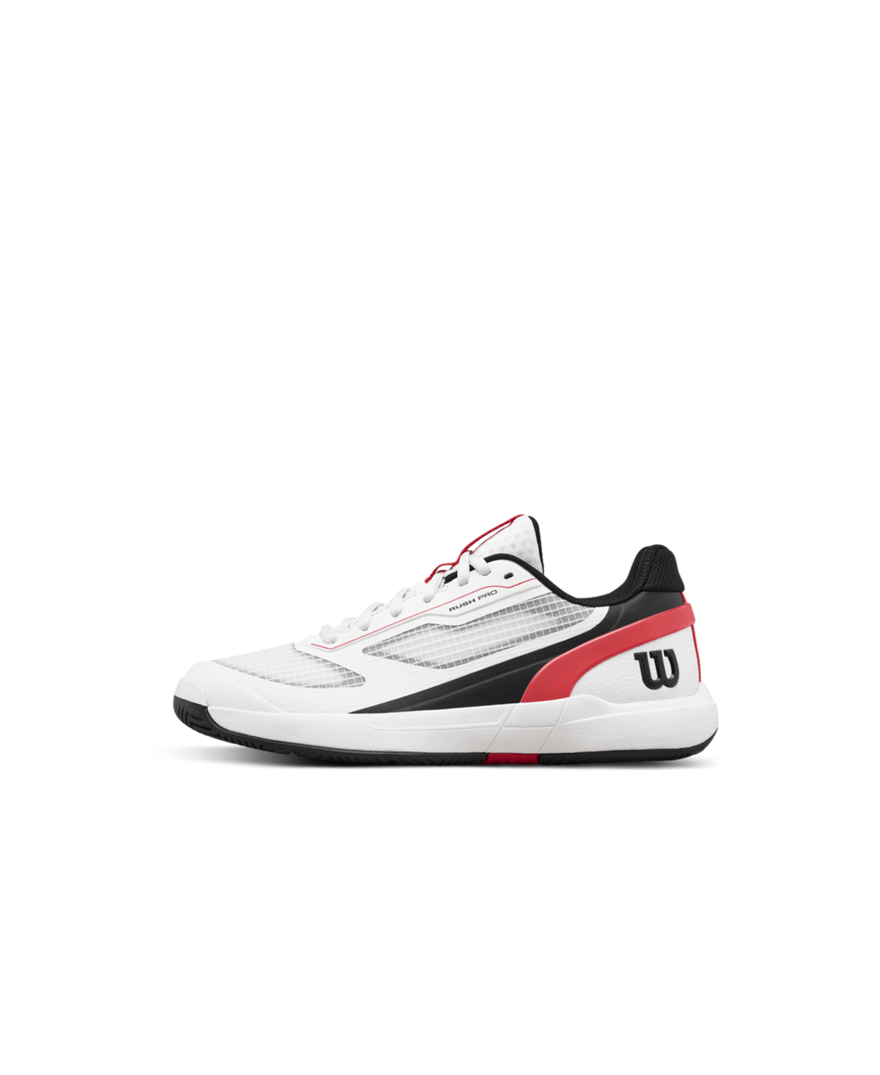 Wilson Rush Pro 5 Jr Tennis Shoes - White/Infrared - Racquet Point