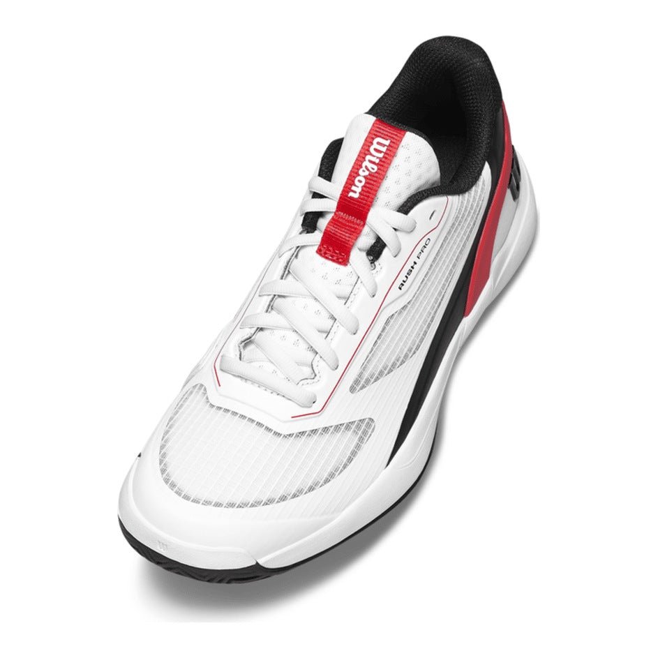Wilson Rush Pro 5 Jr Tennis Shoes - White/Infrared - Racquet Point