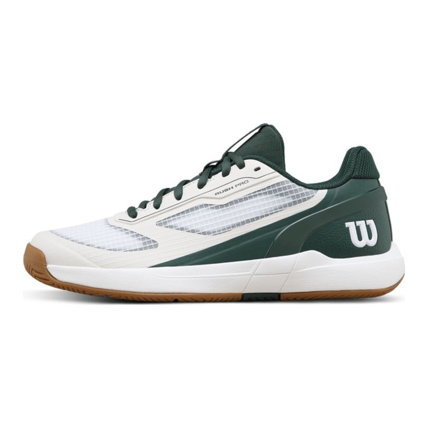 Wilson Rush Pro 5 Jr Tennis Shoes - White/Sycamore - Racquet Point