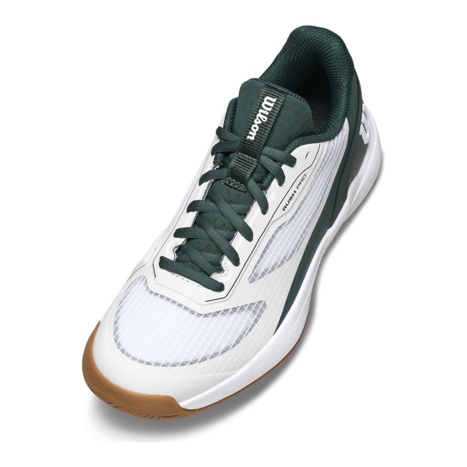Wilson Rush Pro 5 Jr Tennis Shoes - White/Sycamore - Racquet Point