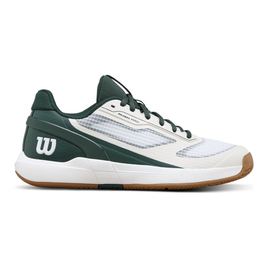Wilson Rush Pro 5 Jr Tennis Shoes - White/Sycamore - Racquet Point