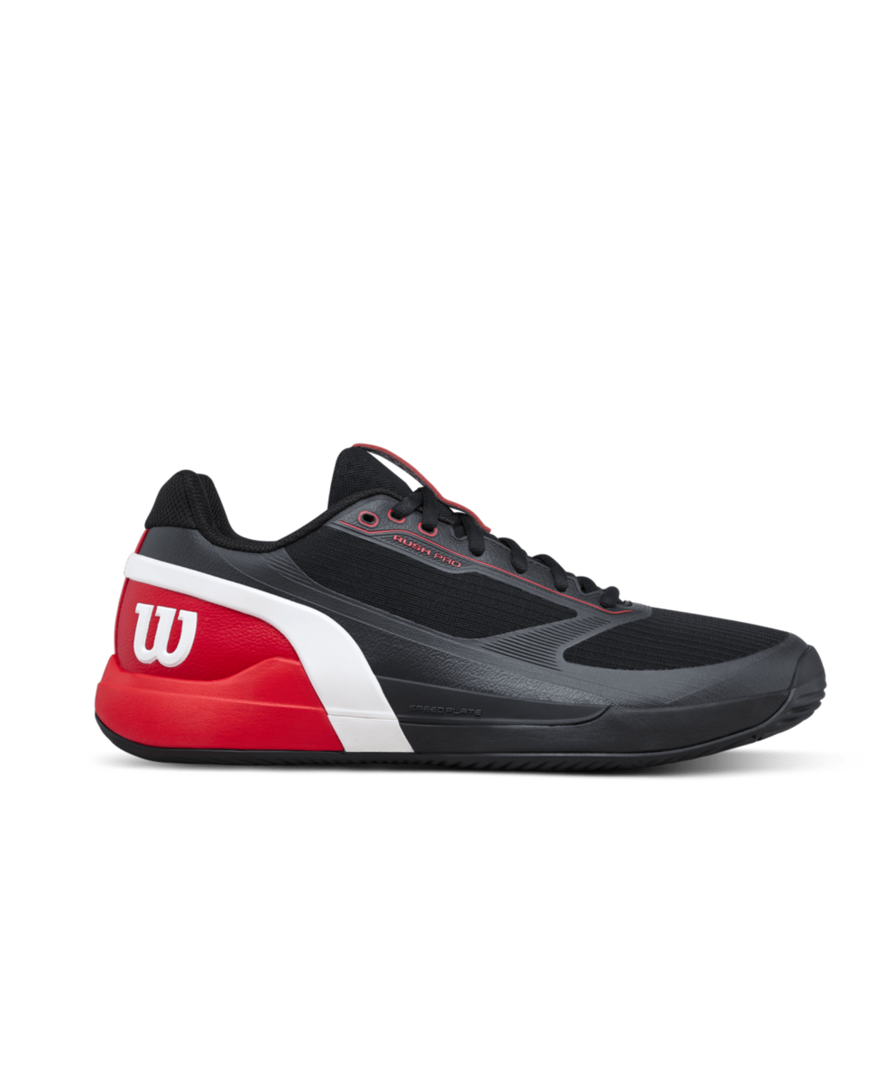 Wilson Rush Pro 5 Men's Padel Shoes - Black/Infrared - Racquet Point