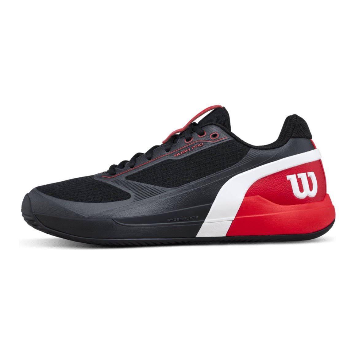 Wilson Rush Pro 5 Men's Padel Shoes - Black/Infrared - Racquet Point