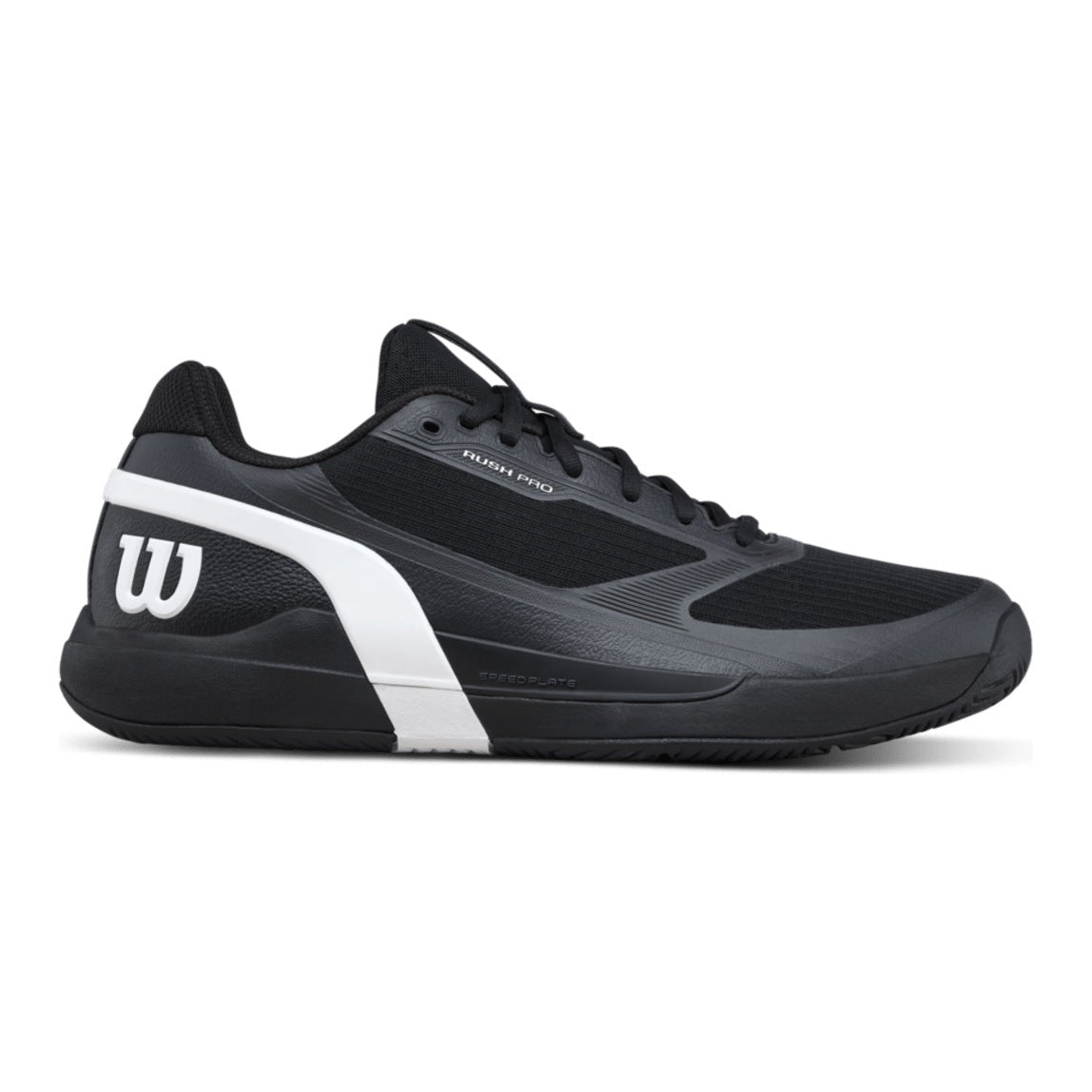 Wilson Rush Pro 5 Men's Tennis Shoes - Black/White - Racquet Point