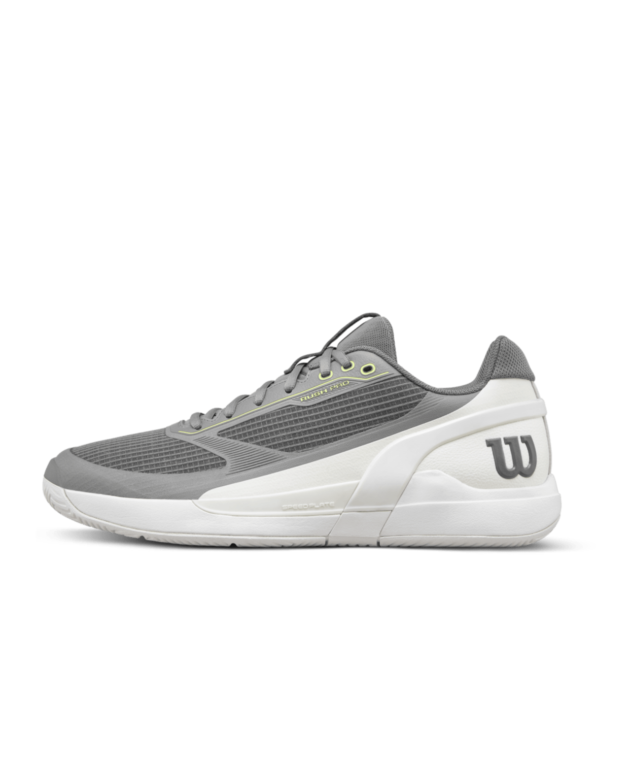 Wilson Rush Pro 5 Men's Tennis Shoes - Titanium/Snow White - Racquet Point