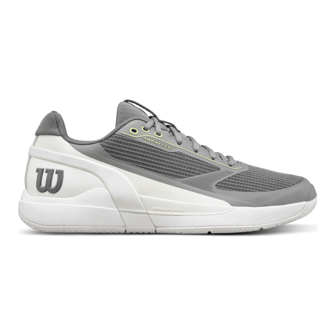 Wilson Rush Pro 5 Men's Tennis Shoes - Titanium/Snow White - Racquet Point