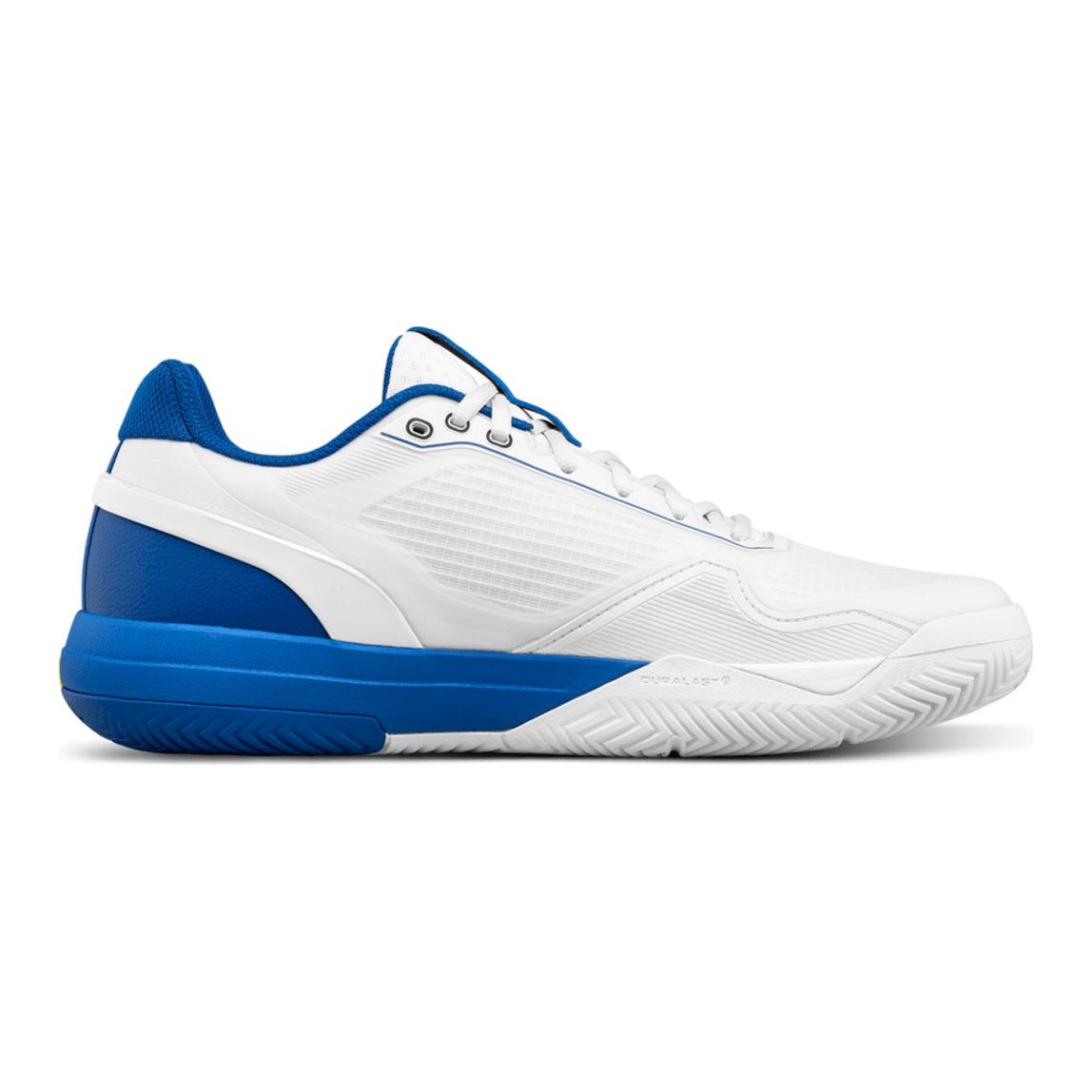 Wilson Rush Pro 5 Men's Tennis Shoes - White/Deja Vu Blue - Racquet Point