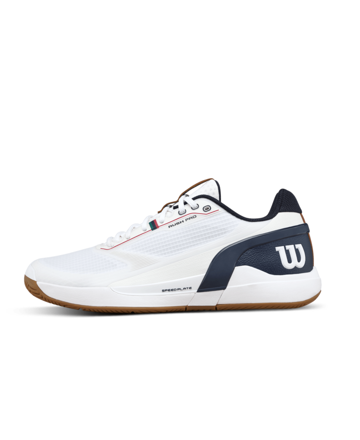 Wilson Rush Pro 5 Men's Tennis Shoes - White/Navy Blazer - Racquet Point