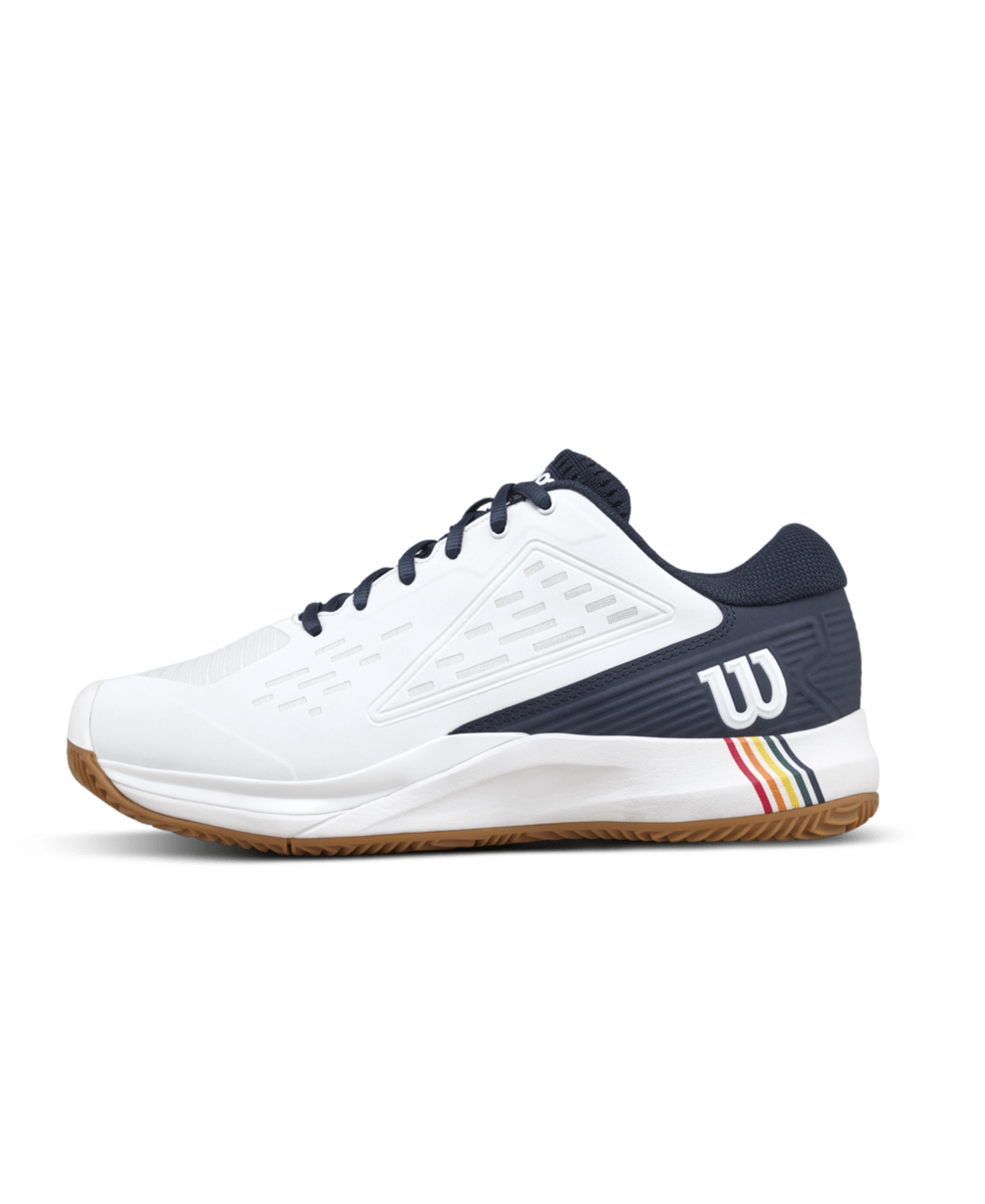 Wilson Rush Pro Ace Clay Roland-Garros Men's Tennis Shoes - White/Navy Blazer - Racquet Point