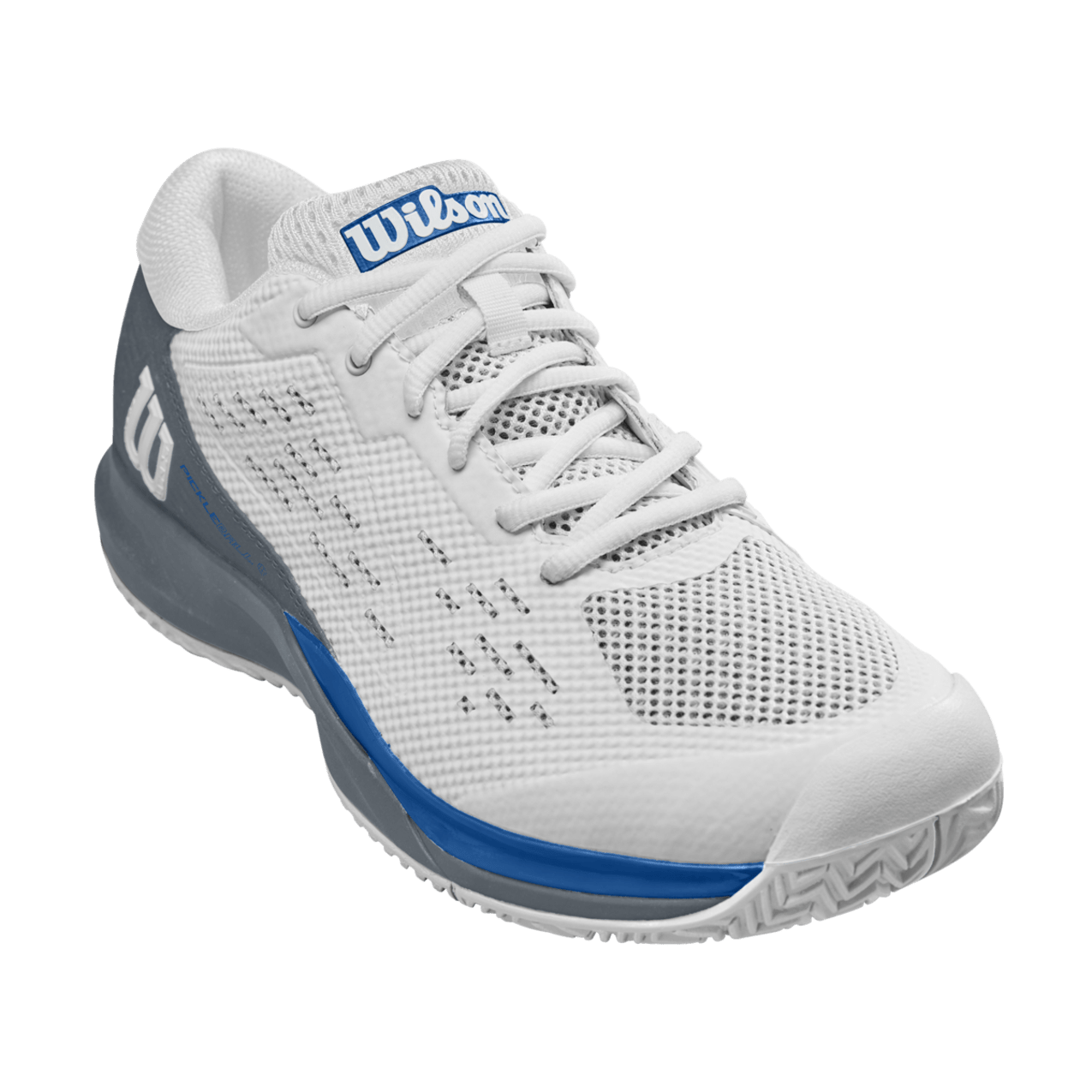 Wilson Rush Pro Ace Pickler Men's Pickleball Shoes - White/Stormy Weather - Racquet Point