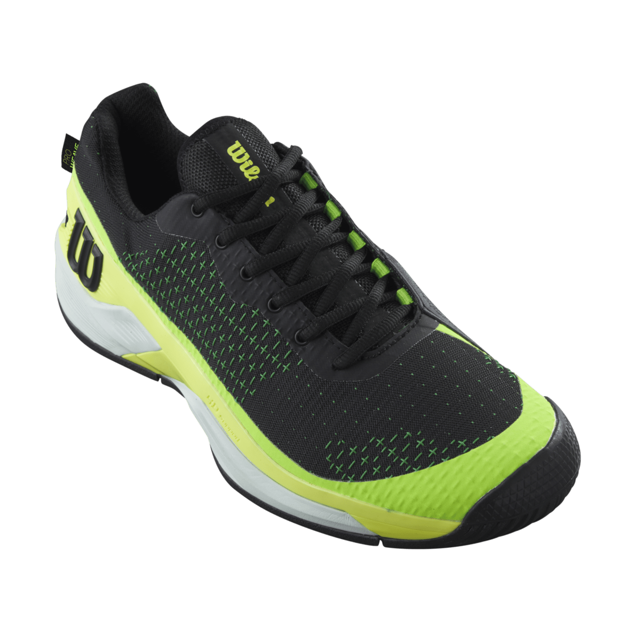 Wilson Rush Pro Extra Duty Men's Tennis Shoes - Black/Safety Yellow - Racquet Point