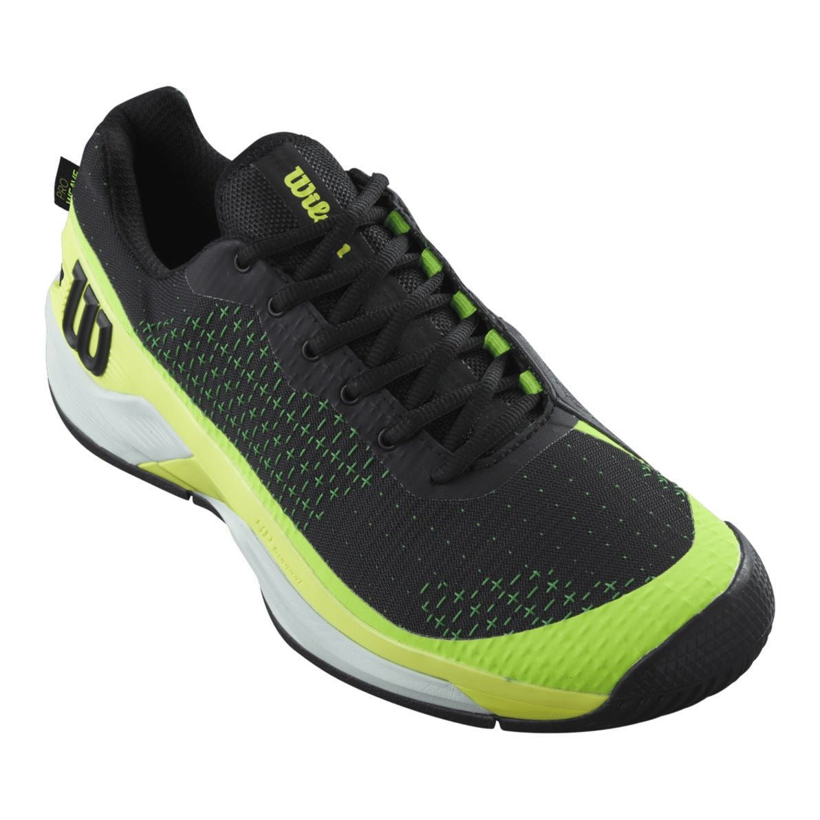 Wilson Rush Pro Extra Duty Men's Tennis Shoes - Black/Safety Yellow - Racquet Point