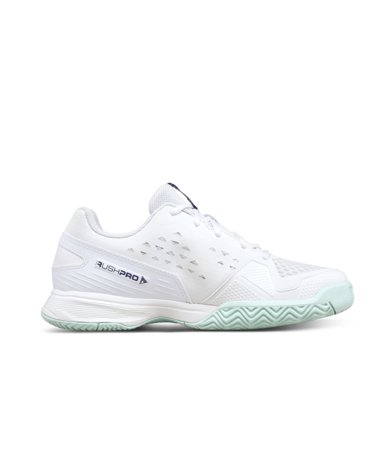 Wilson Rush Pro Jr L Tennis Shoes - White/Bay - Racquet Point