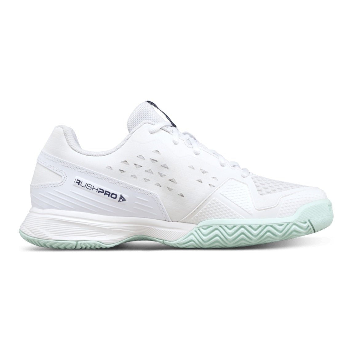 Wilson Rush Pro Jr L Tennis Shoes - White/Bay - Racquet Point