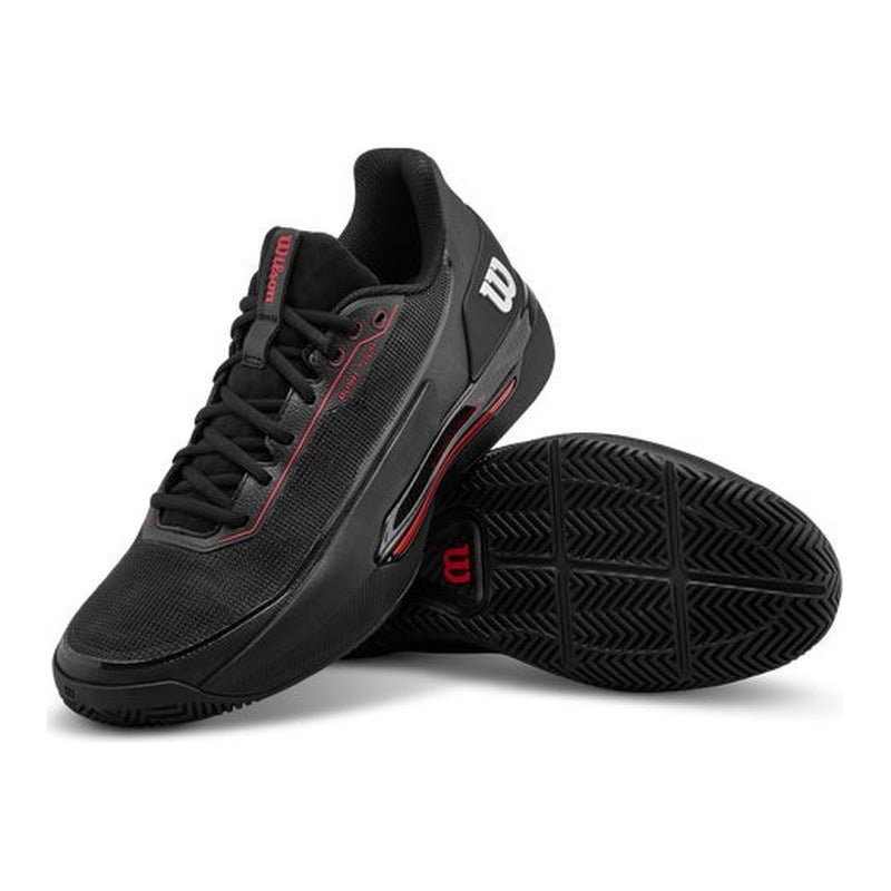 Wilson Rush Tour 5 Men's Tennis Shoes - Black/Red - Racquet Point