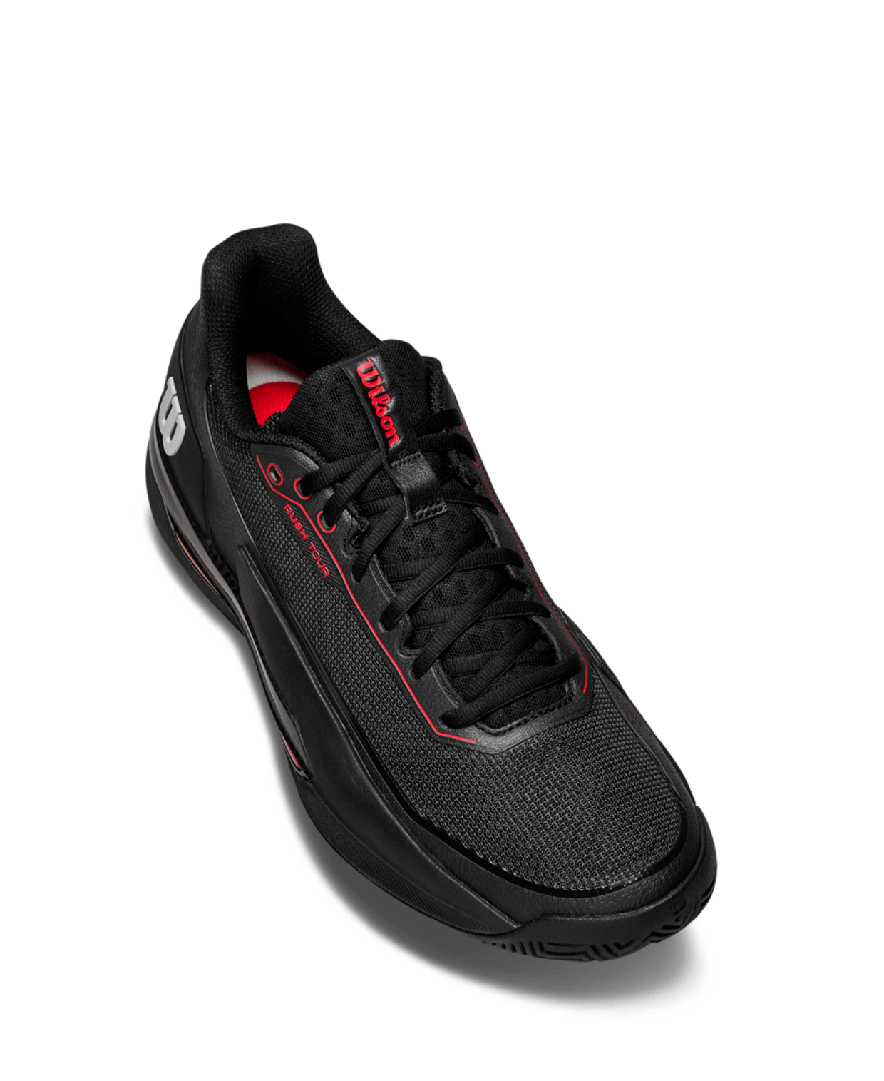 Wilson Rush Tour 5 Men's Tennis Shoes - Black/Red - Racquet Point