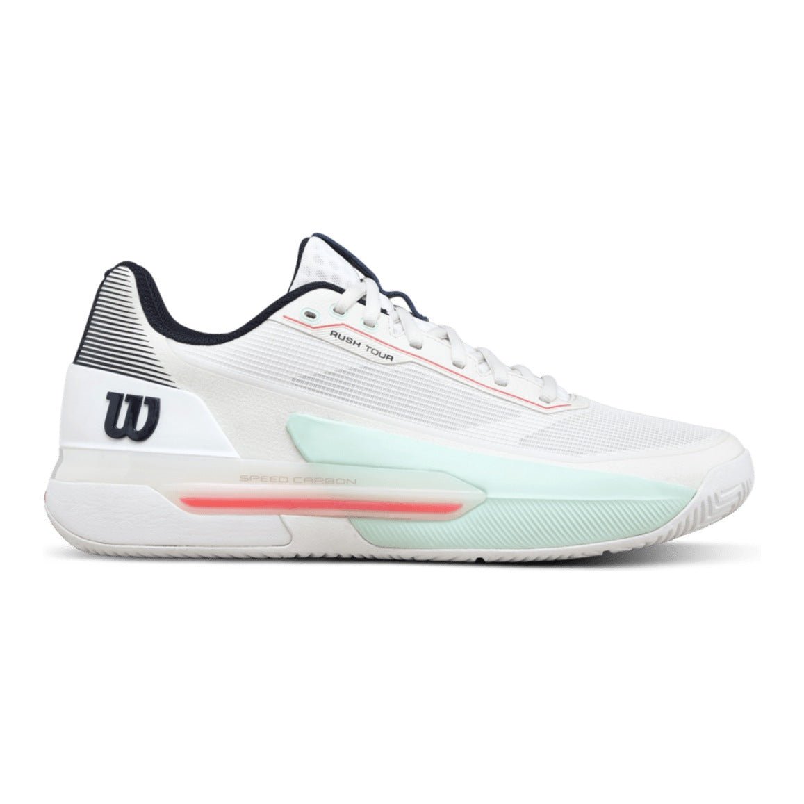 Wilson Rush Tour 5 Men's Tennis Shoes - White/Bay - Racquet Point