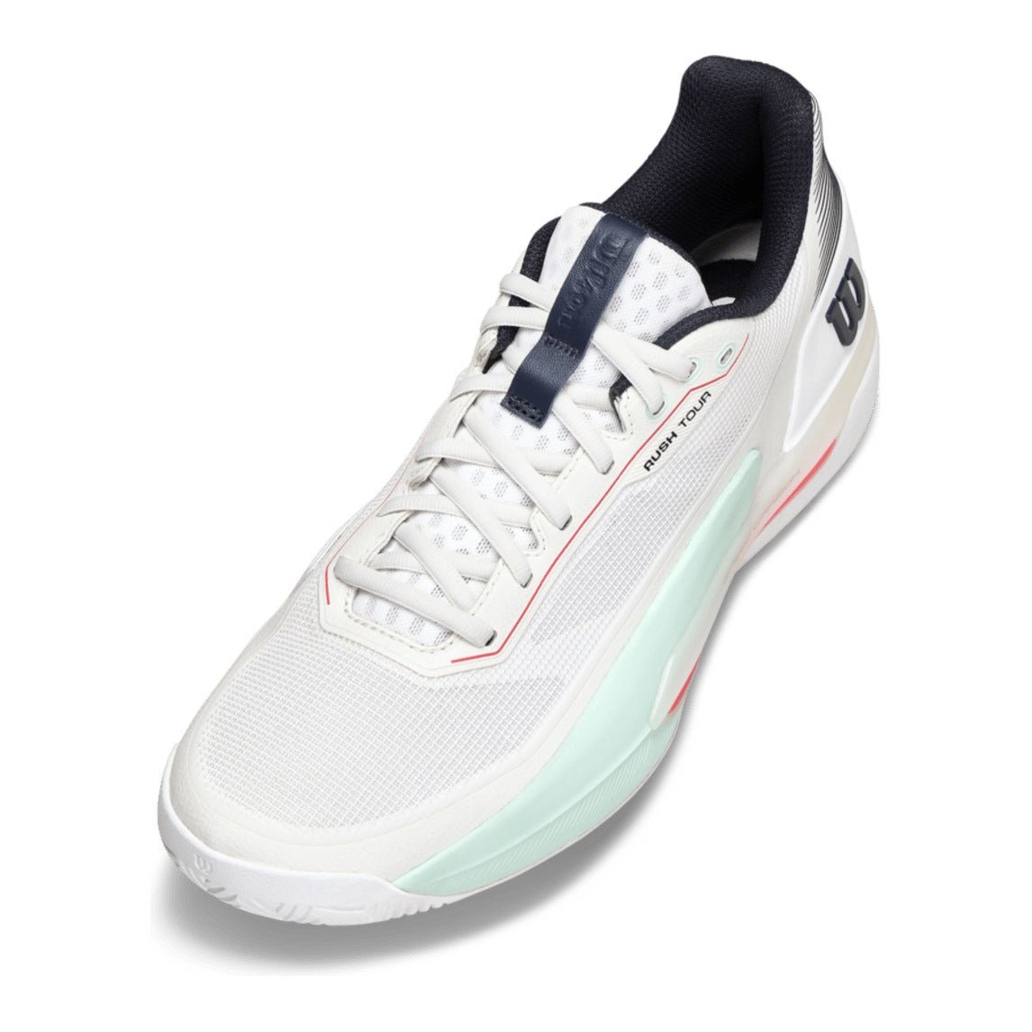 Wilson Rush Tour 5 Men's Tennis Shoes - White/Bay - Racquet Point