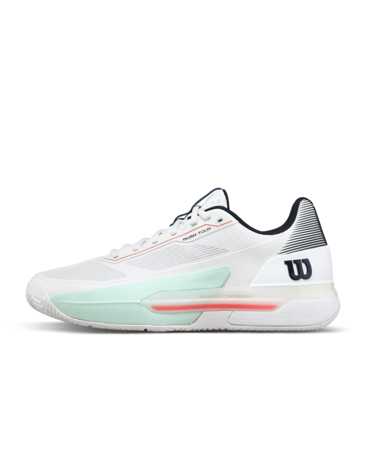 Wilson Rush Tour 5 Men's Tennis Shoes - White/Bay - Racquet Point