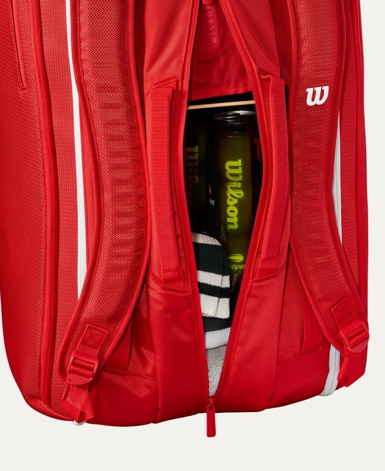 Wilson Super Tour 15 Pack Tennis Bag - Red (2025) - Racquet Point
