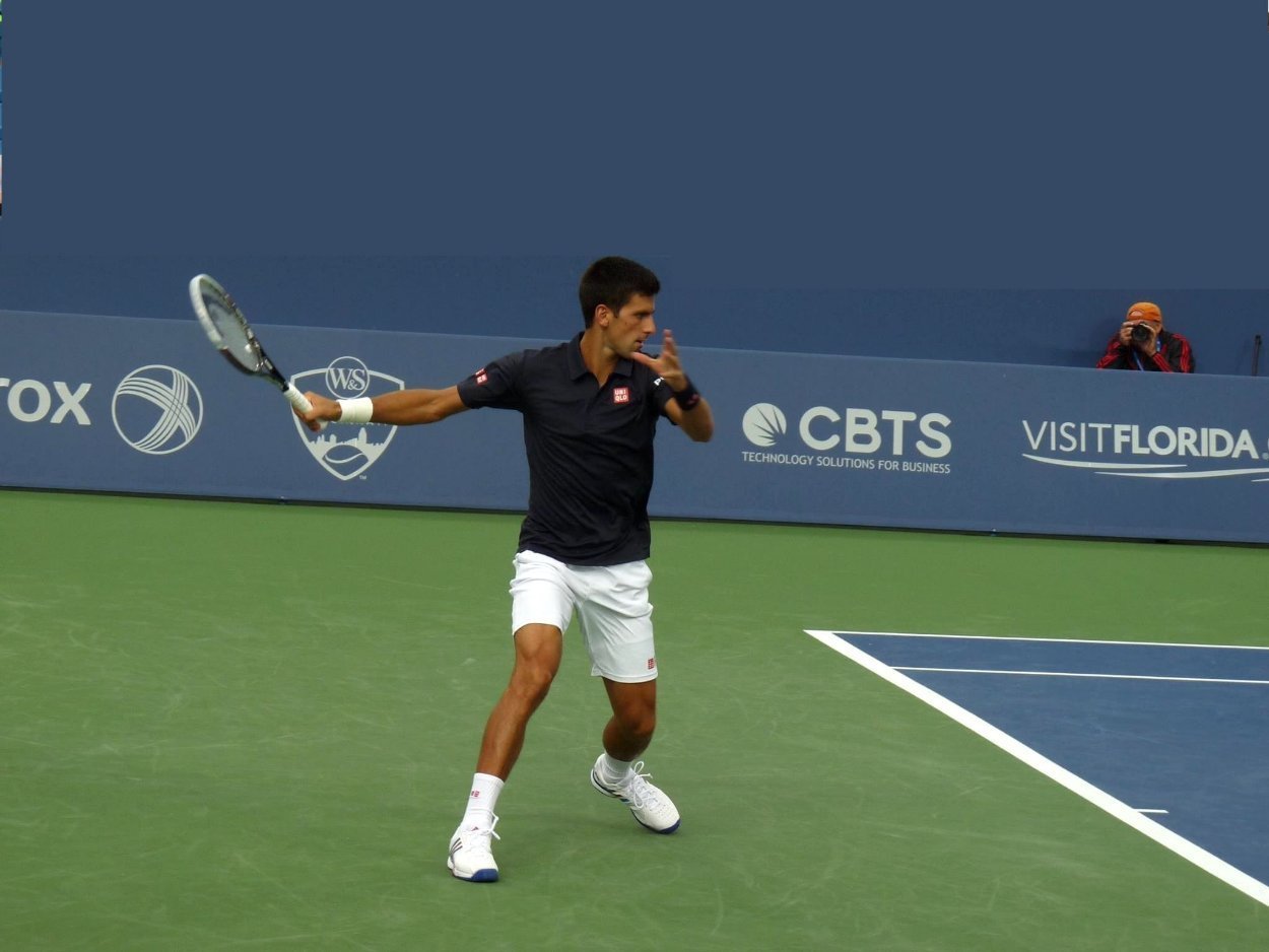 Robert F. Kennedy Jr. and Novak Djokovic Play Tennis - Racquet Point