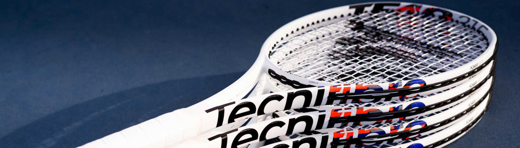 Tecnifibre TF-40 Rackets on a Tennis court