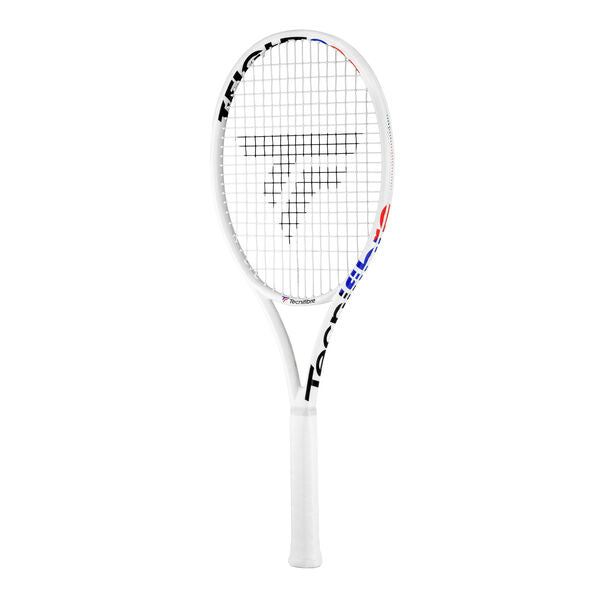 Tecnifibre T-Fight ISO 295 presenting its elegant White/Royal/Red color combination