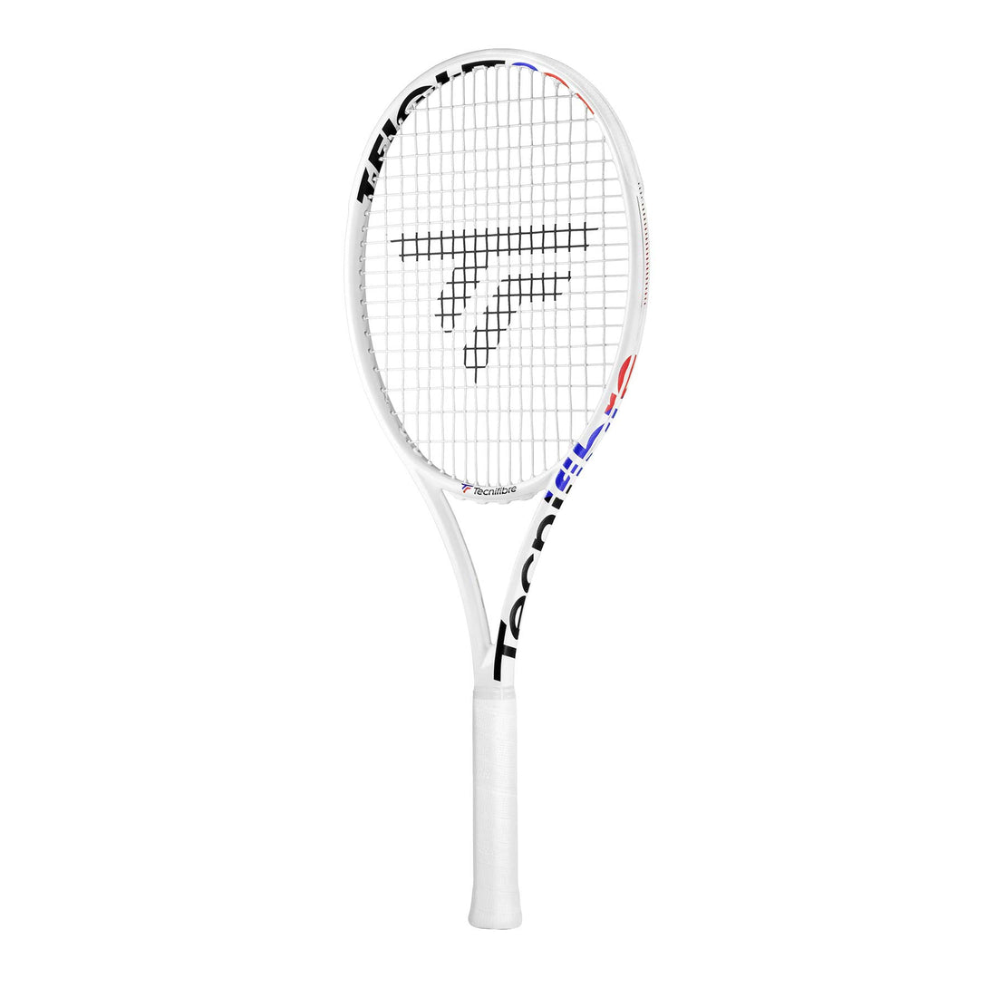 Tecnifibre T-Fight ISO 300 featuring its classy White/Royal/Red colors