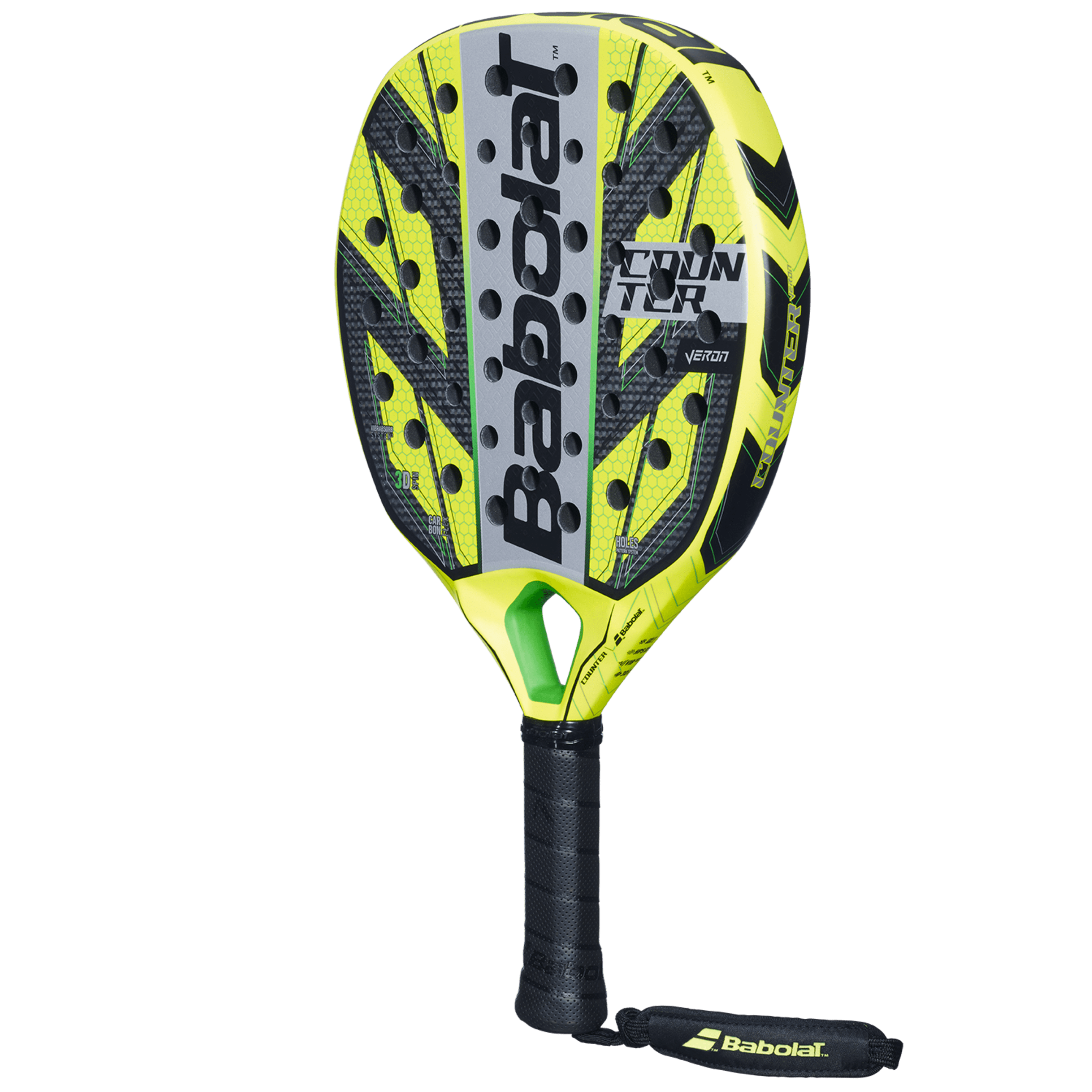 Babolat Counter Veron Padel Racket with its 3D Spin feature for enhanced gameplay.