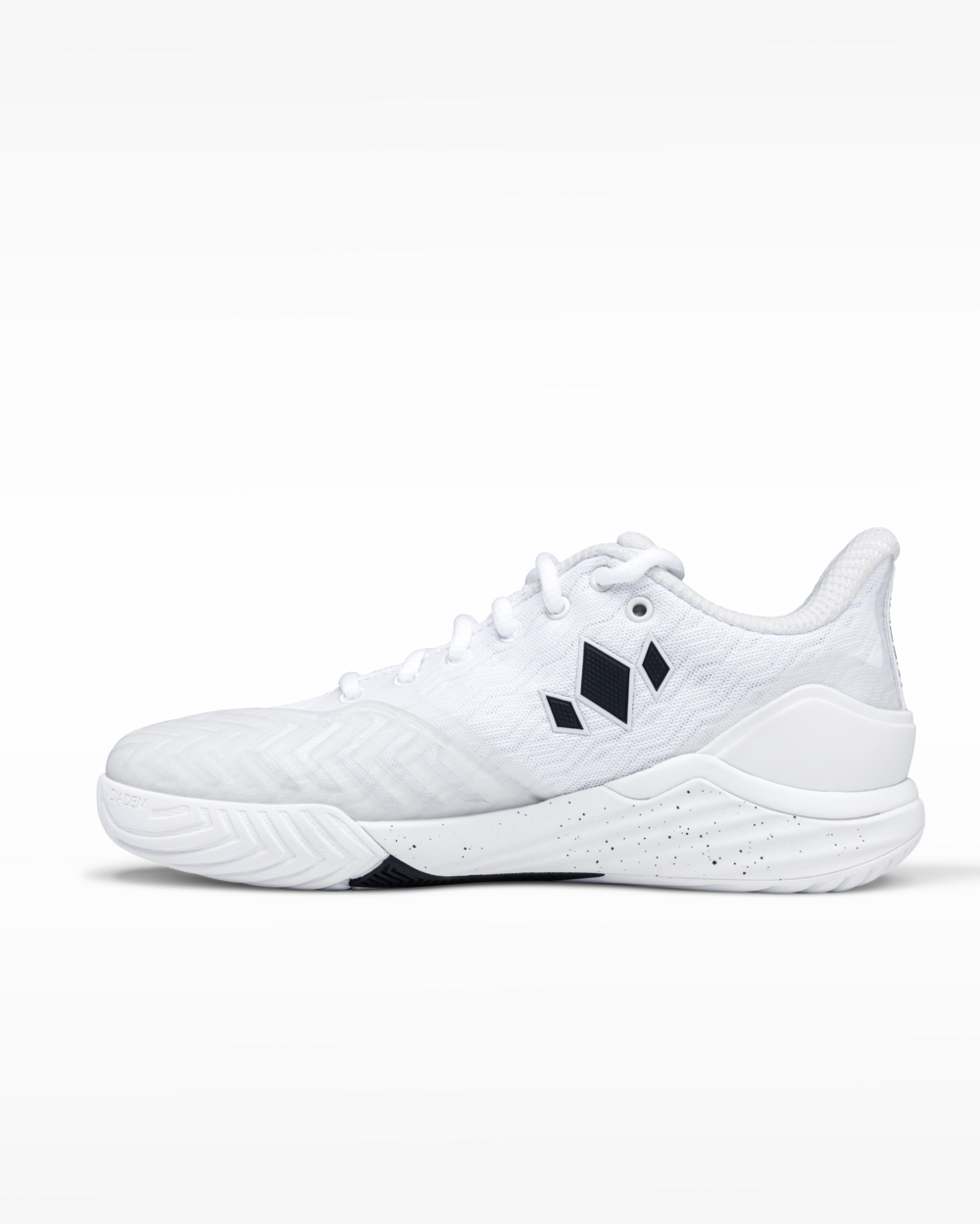 Diadem Court Burst Wide (2E) Women's Tennis Shoes, White colourway, left - Racquet Point