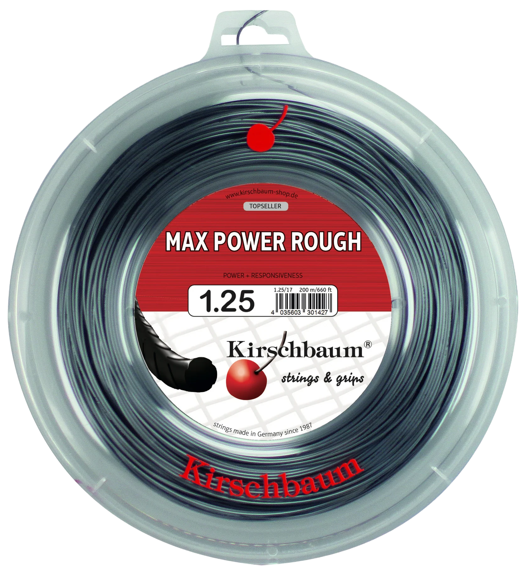 Kirschbaum Max Power Rough Tennis String Reel - 660 ft.