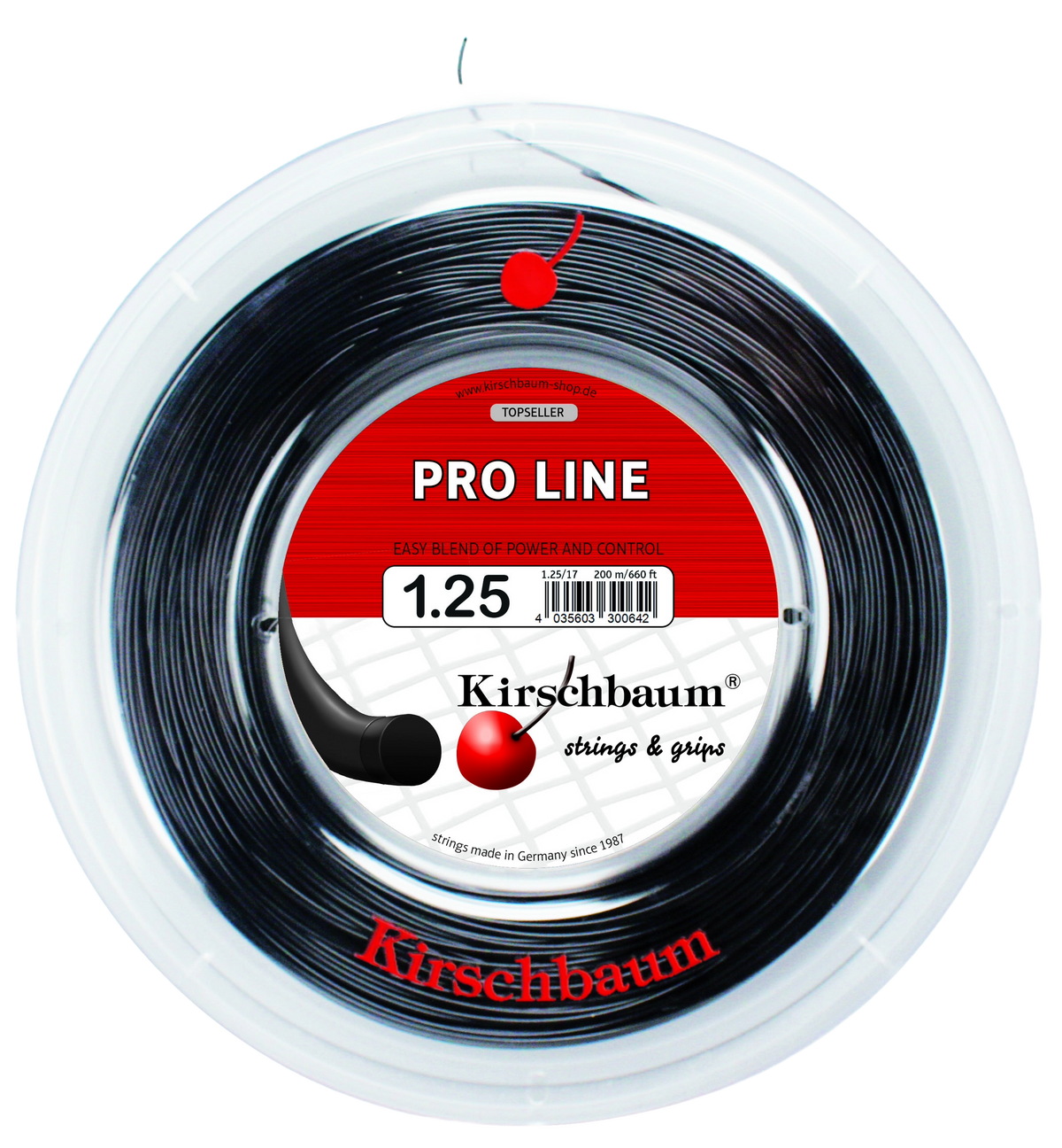 Kirschbaum Pro Line Black Tennis String Reel - 660 ft.