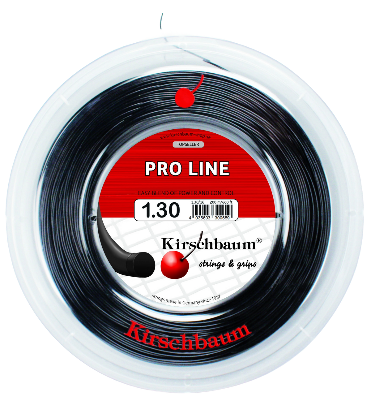 Kirschbaum Pro Line Black Tennis String Reel - 660 ft.