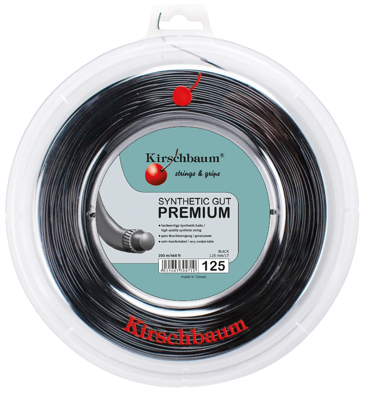Kirschbaum Synthetic Gut Premium Tennis String Reel