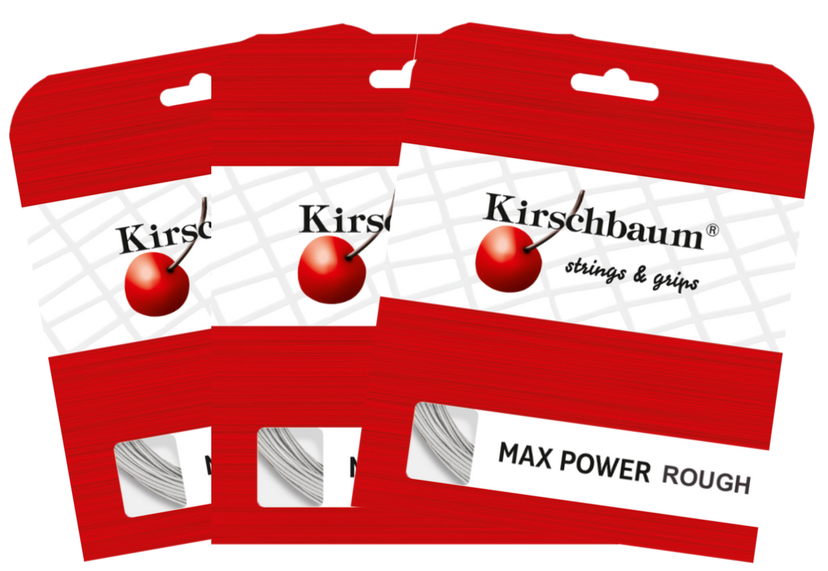 Kirschbaum Max Power Rough Tennis String Set - 3 Pack