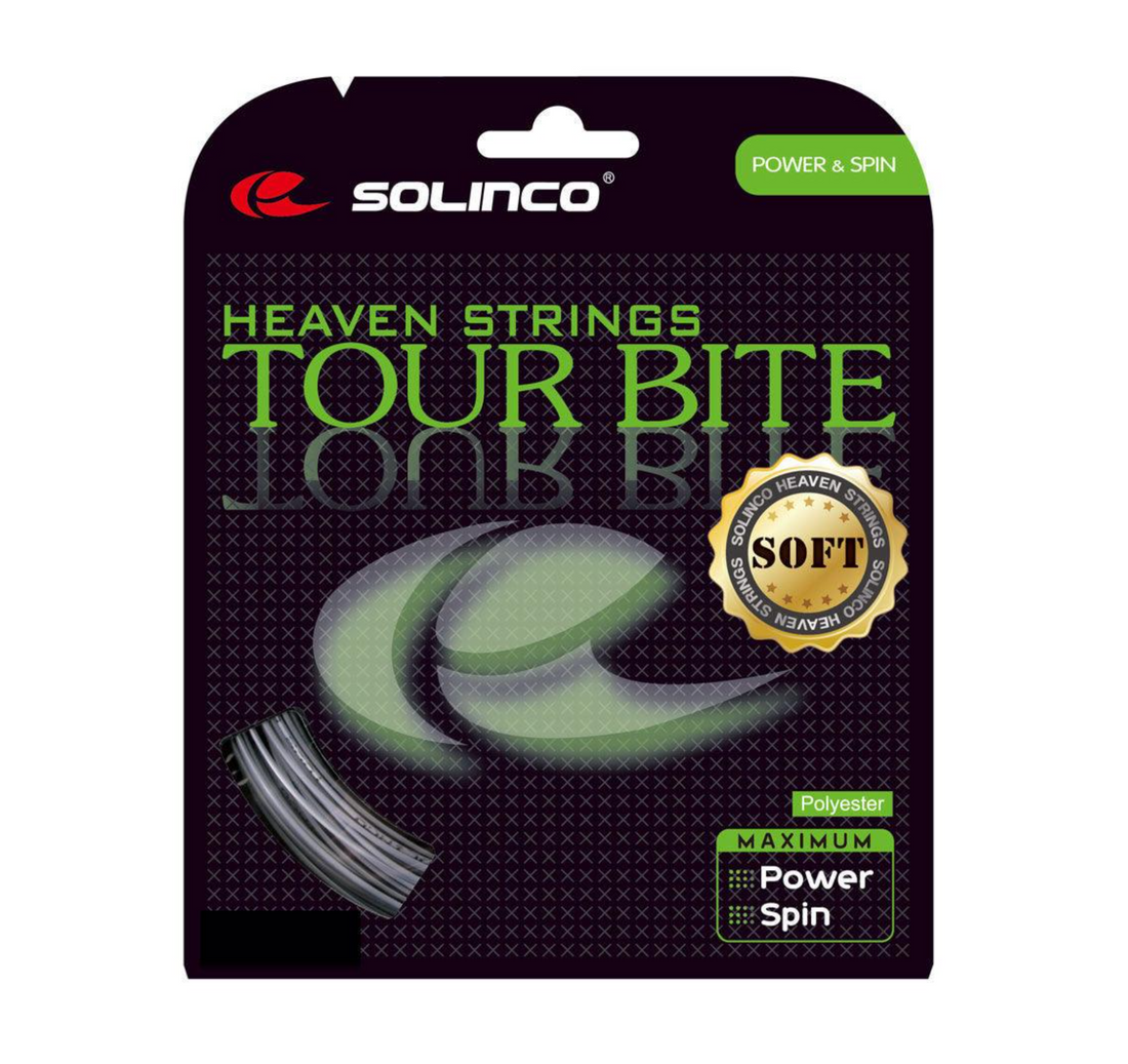 Detailed view of Solinco Tour Bite Soft 17 Tennis String