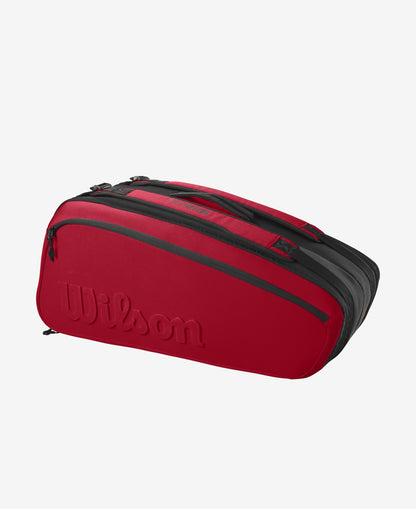 Wilson Clash V2 Super Tour 9 Pack Tennis Bag in Striking Red Color