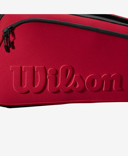 Stylish Wilson Clash V2 Super Tour 9 Pack Featuring Embossed Wilson Logo
