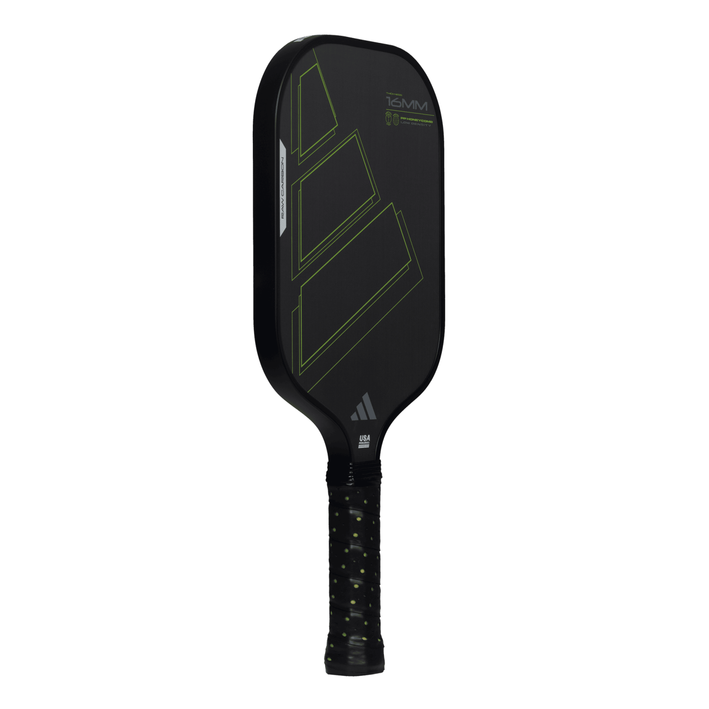 adidas RX Carbon ATTK Pickleball Paddle - Black/Lime - Racquet Point