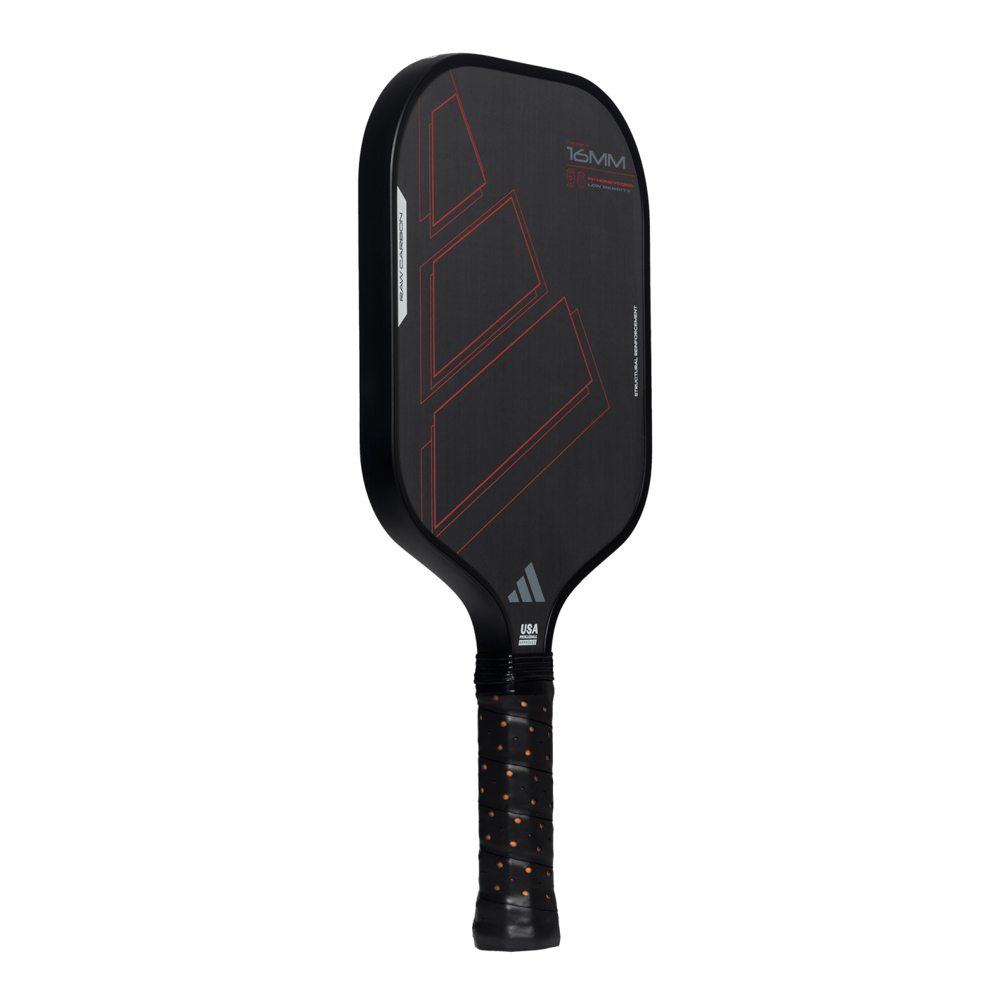 adidas RX Carbon CTRL Pickleball Paddle - Black/orange - Racquet Point