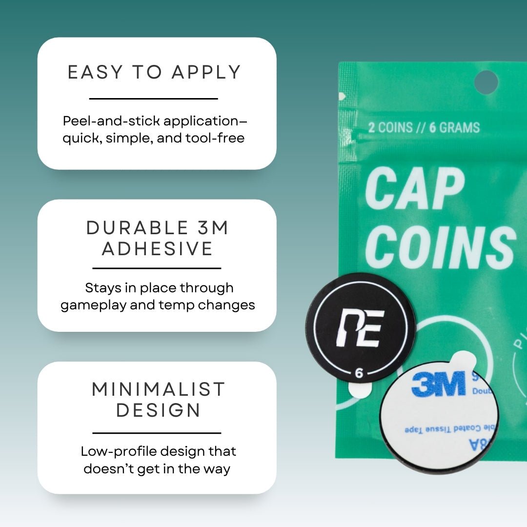 Cap Coins for Pickleball Paddle - 6g, 9g, 12g Balance Weights - Racquet Point