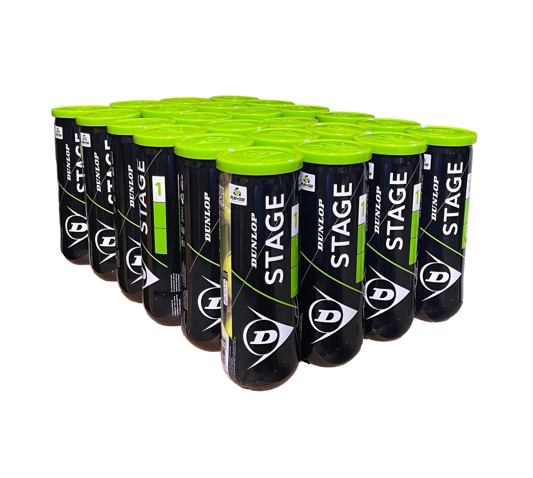 Dunlop Stage 1 Green Dot Tennis Balls - 72 Ball Case - Racquet Point