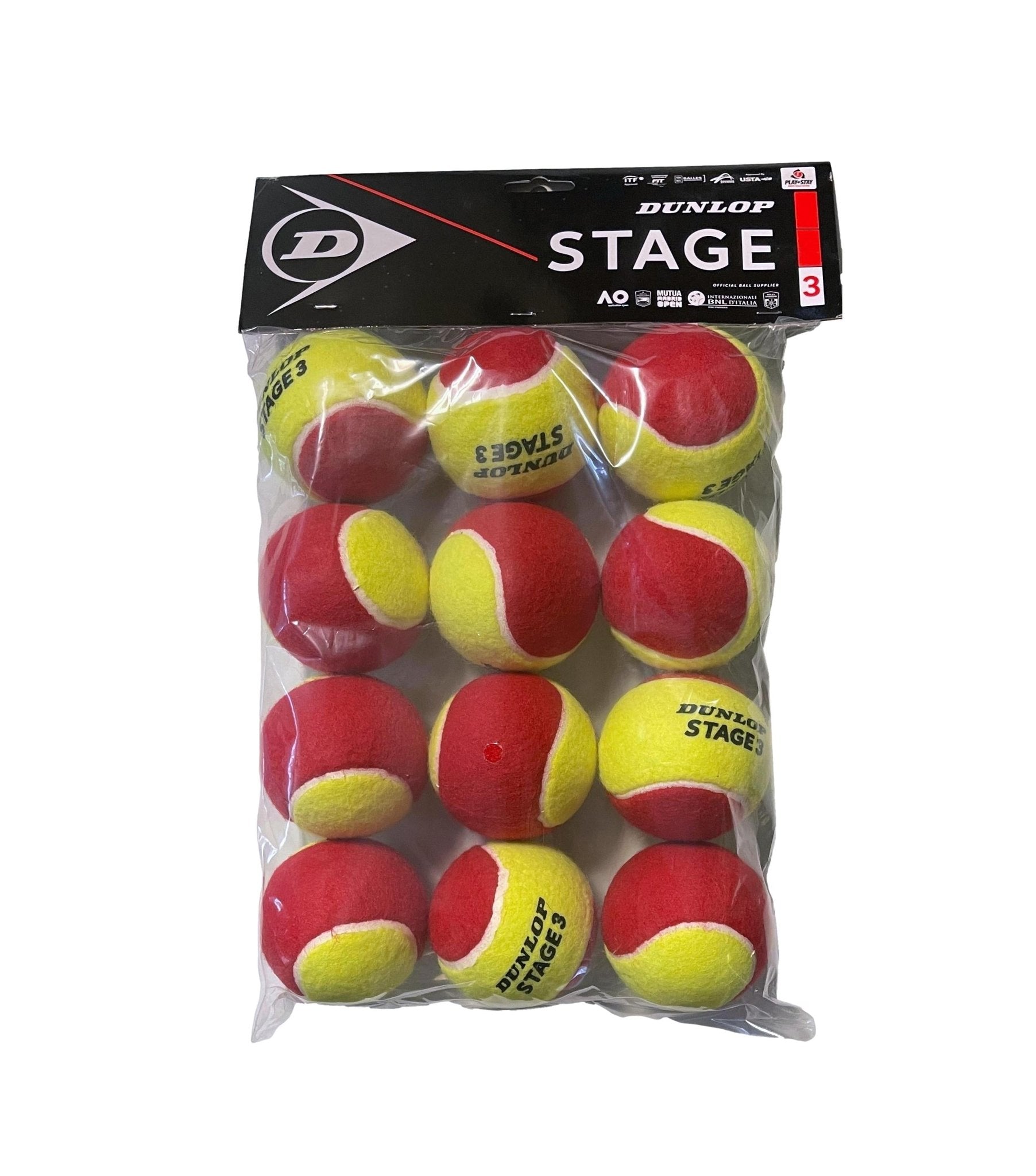 Dunlop Stage 3 Red Tennis Balls - Pack with 12 Balls - Racquet Point