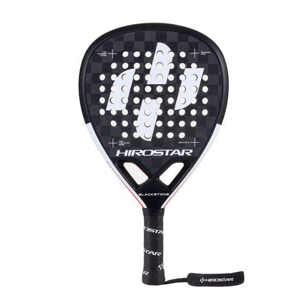Hirostar Blackstone Padel Racquet - Black - Racquet Point