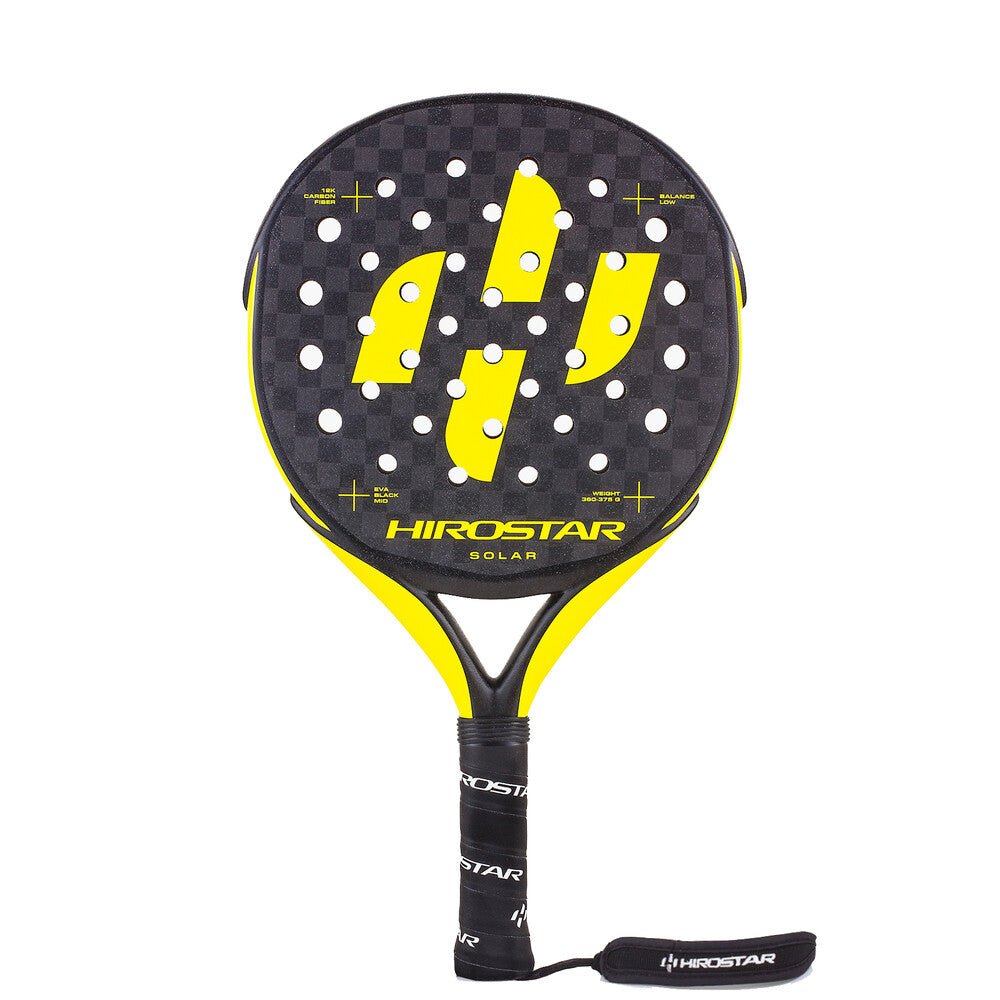 Hirostar Solar Padel Racquet - Black/Yellow - Racquet Point